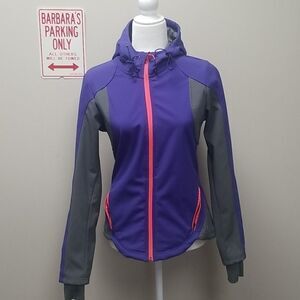MONDETTA SOFT SHELL HOODED JACKET SZ SMALL